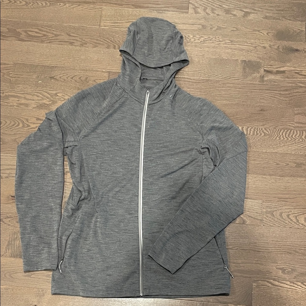 Lulu lemon Gray Hooded Zip-Up Jacket